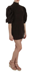 Dolce & Gabbana Chic Brown Corduroy Bodycon Mini Dress