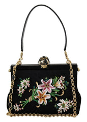 Dolce & Gabbana Elegant Evening Vanda Clutch with Exotic Detailing