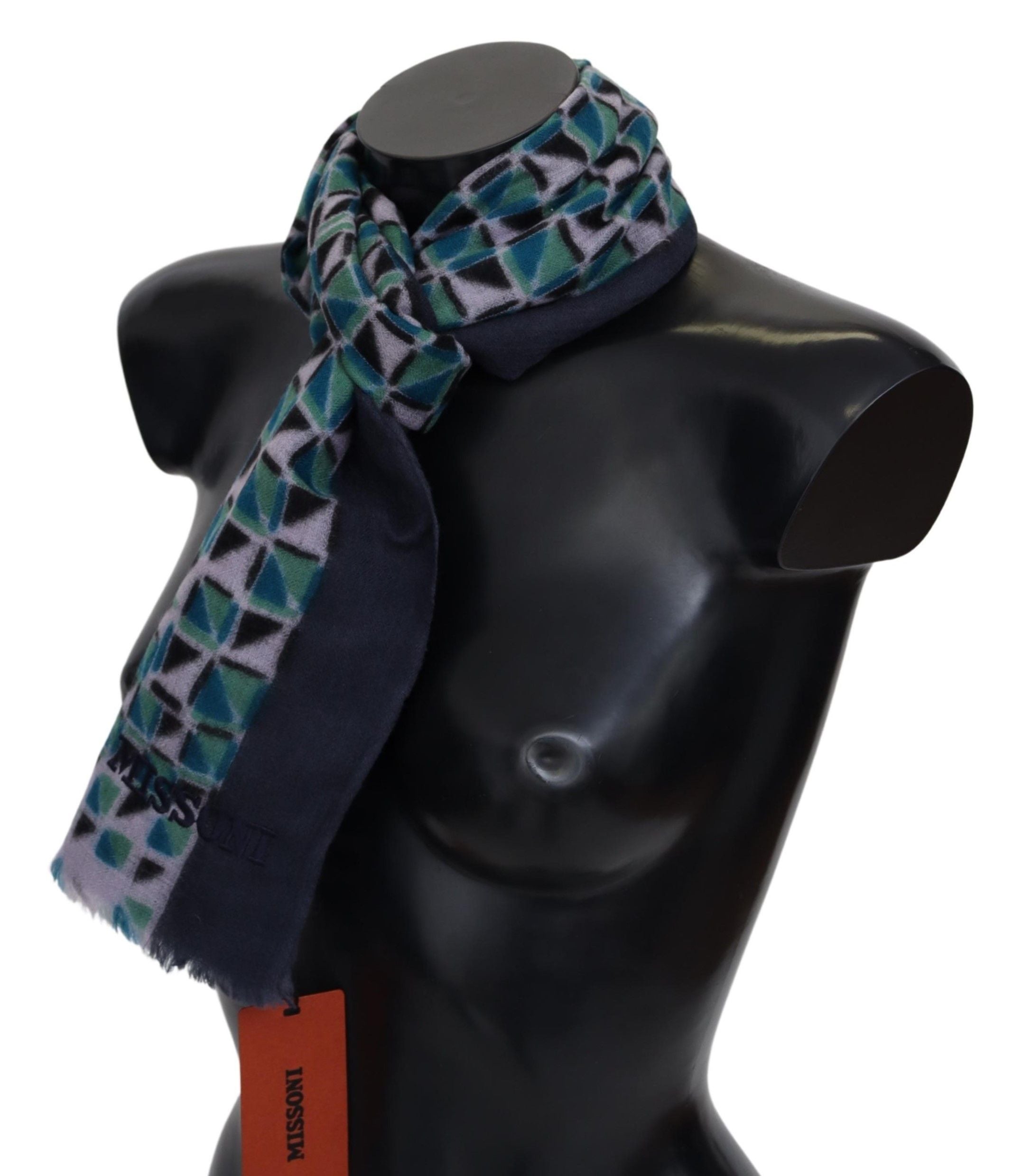 Missoni Chic Multicolor Cashmere Scarf Unisex Luxury Wrap