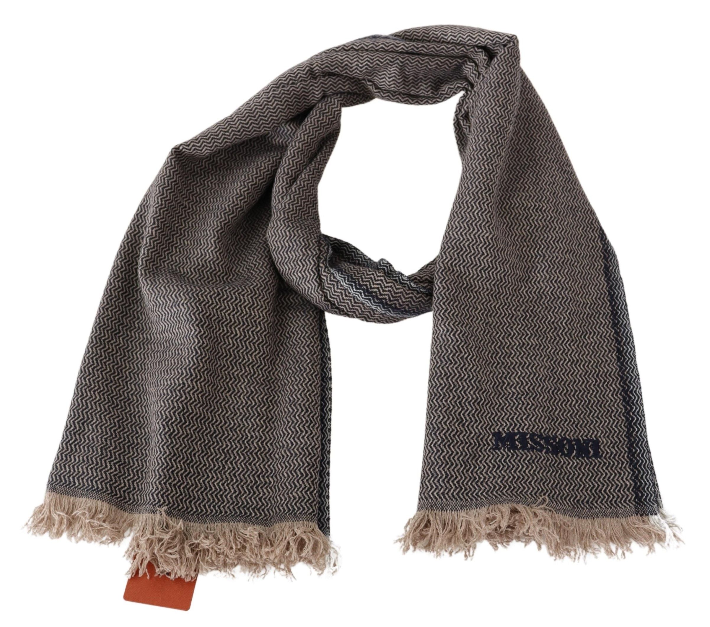 Missoni Elegant Cashmere Zigzag Scarf Unisex