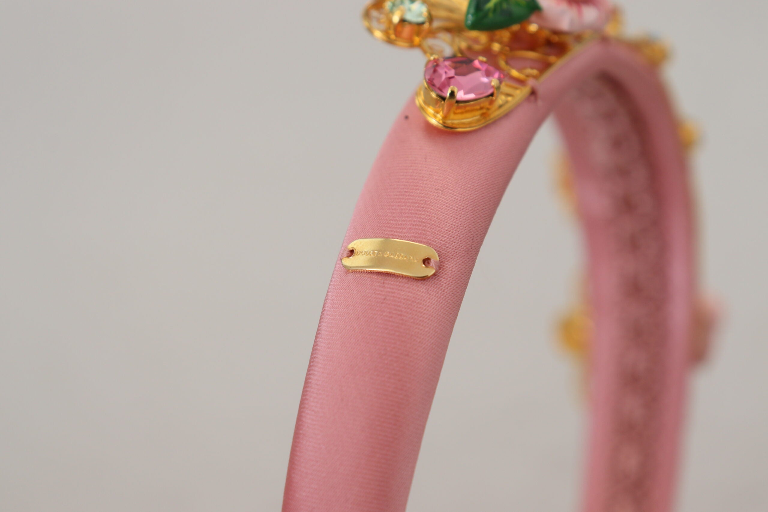 Dolce & Gabbana Multicolor Crystal Embellished Diadem Headband