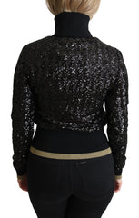 Dolce & Gabbana Elegant Sequined Turtleneck Sweater