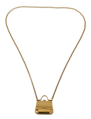 Dolce & Gabbana Charm Micro Bag Golden Necklace