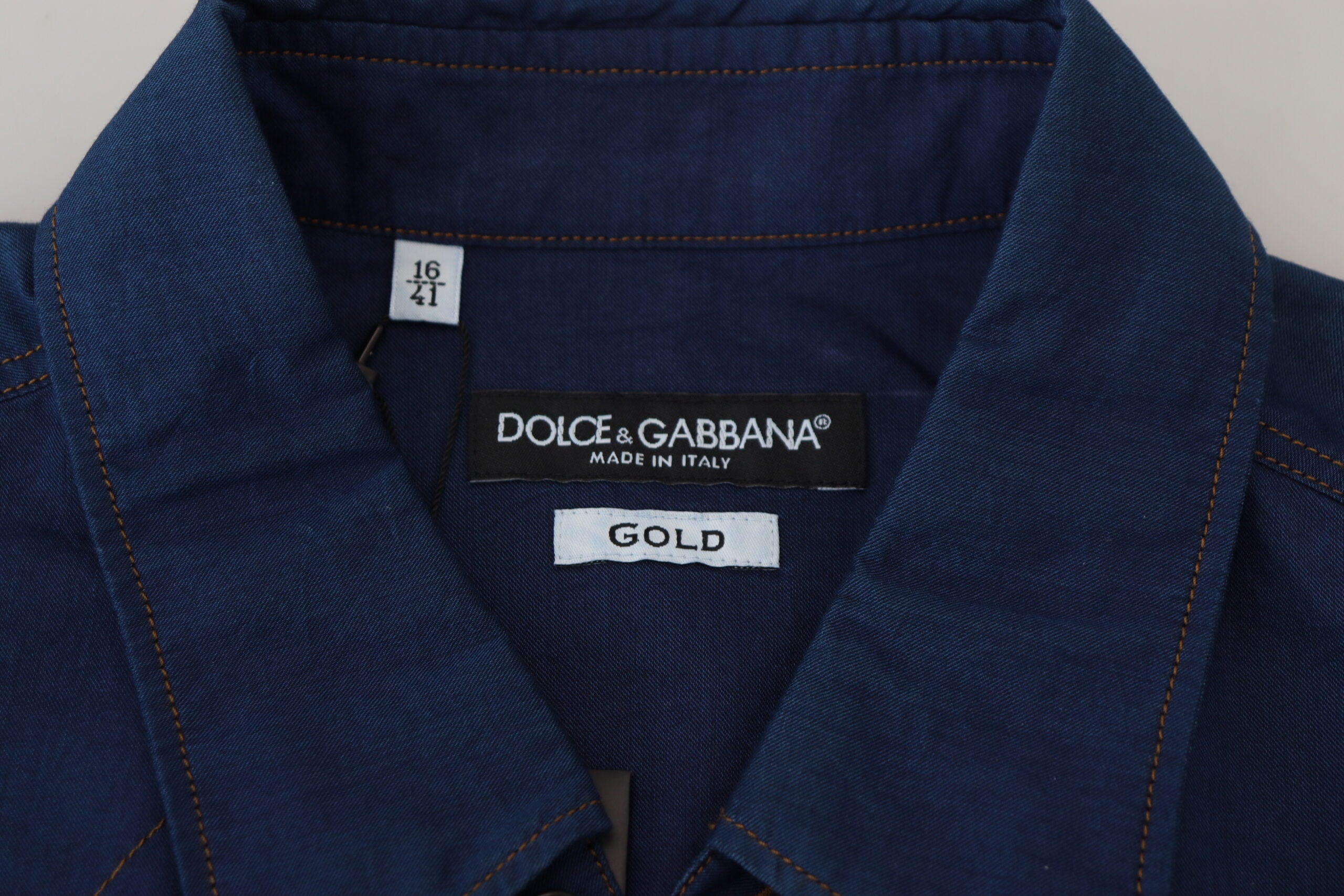 Dolce & Gabbana Elegant Blue Denim Casual Shirt