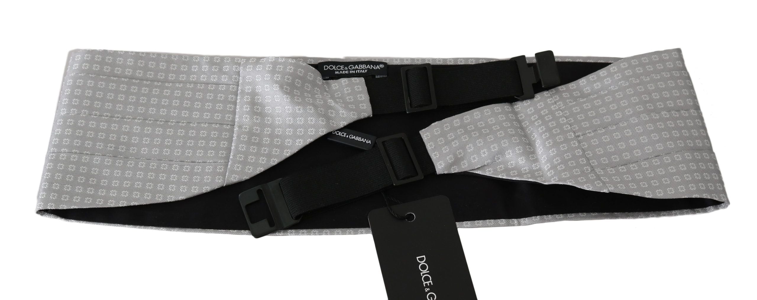 Dolce & Gabbana Elegant Gray Silk Cummerbund