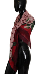 Dolce & Gabbana Elegant Floral Cashmere-Silk Women's Scarf