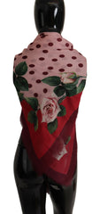 Dolce & Gabbana Elegant Floral Cashmere-Silk Women's Scarf