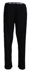 John Galliano Black Cotton Stretch Men Pants