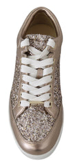 Jimmy Choo Ballet Pink Leather Miami Sneakers