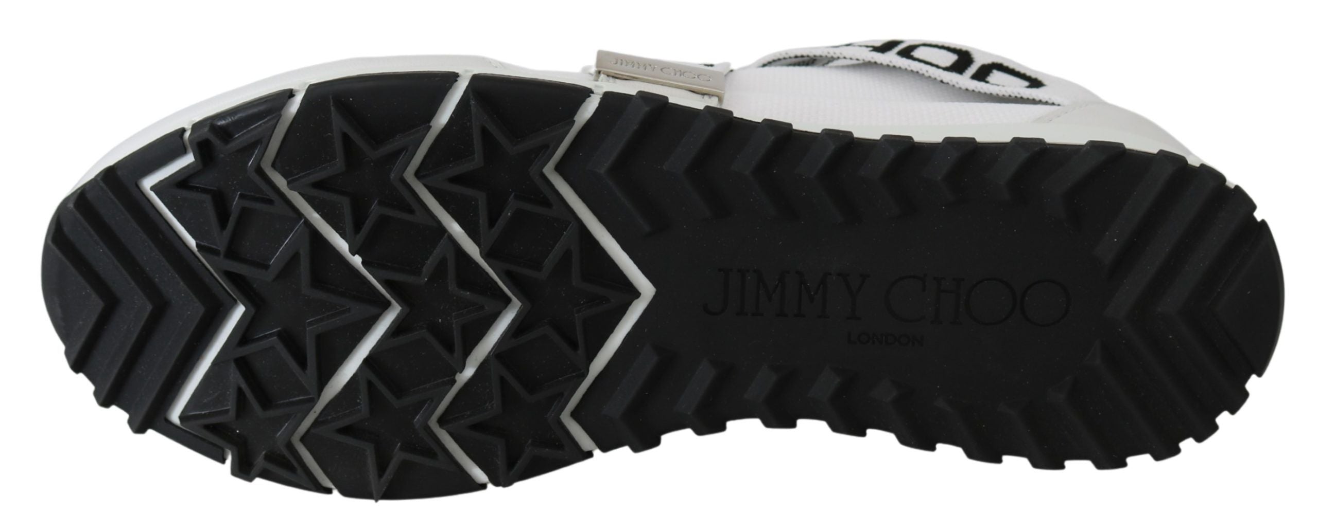 Jimmy Choo Toronto White/Black Nappa/Knit Sneakers