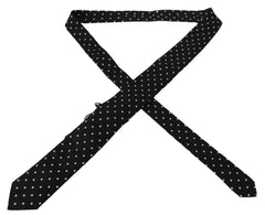 Dolce & Gabbana Elegant Black Polka Dot Silk Tie