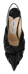 Jimmy Choo Black Patent Leather Annabell 85 Pumps