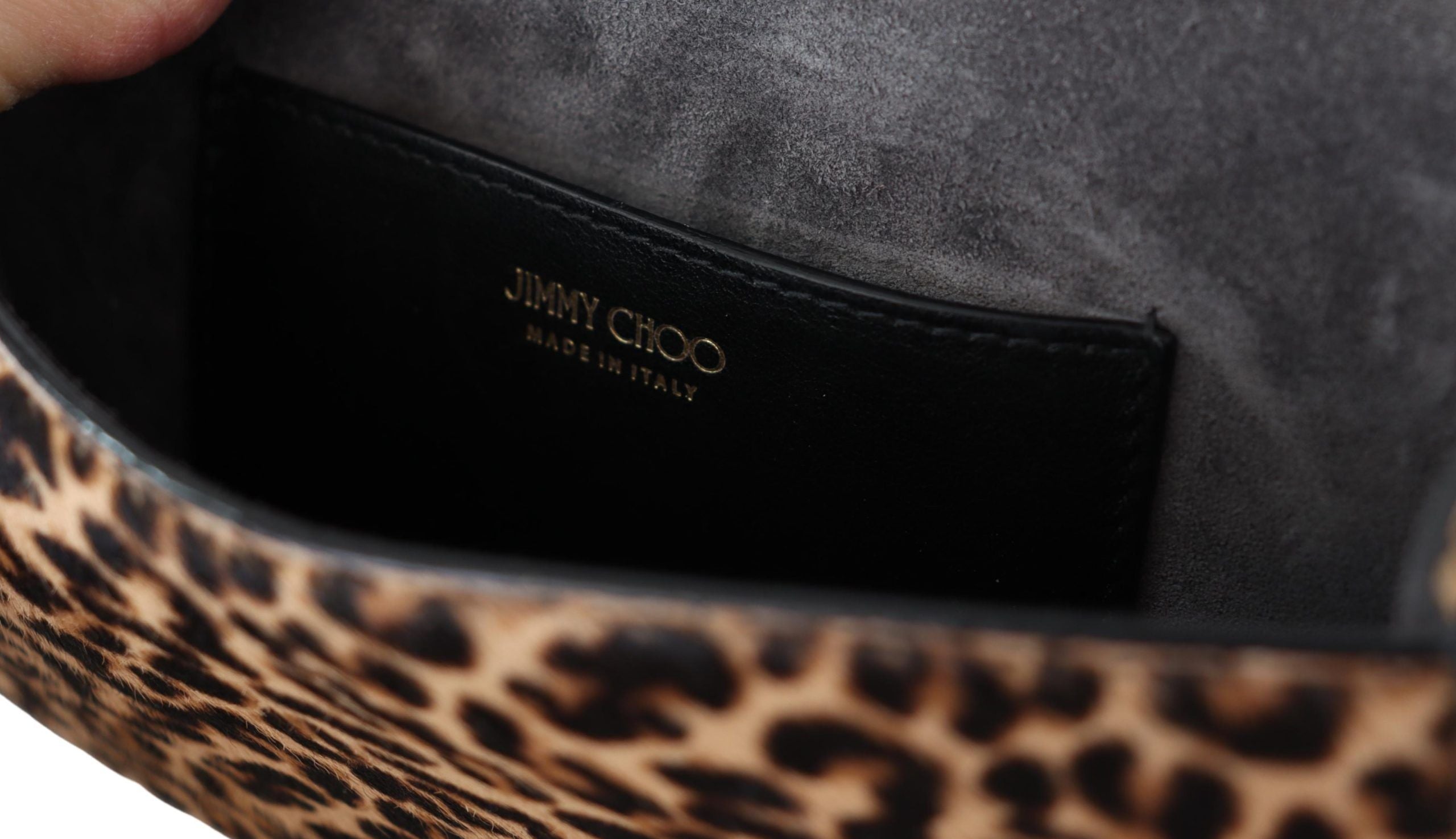 Jimmy Choo Leopard Print Pony Madeline Yth Belt Bag