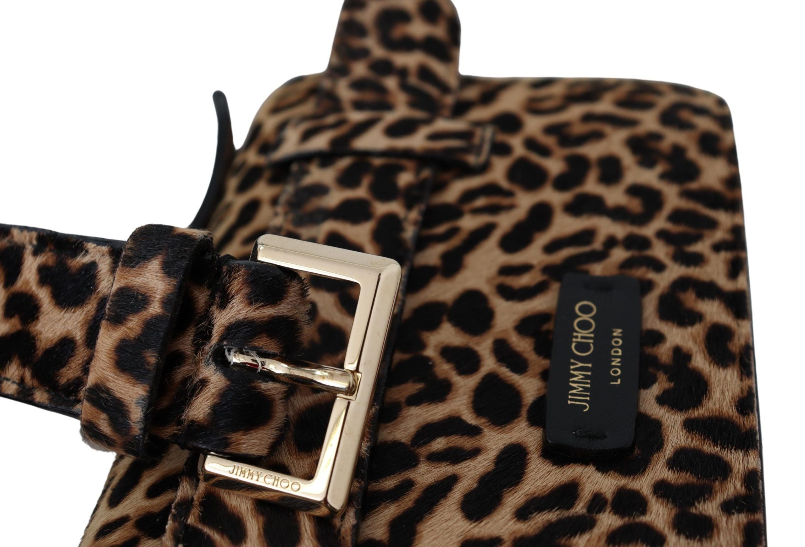 Jimmy Choo Leopard Print Pony Madeline Yth Belt Bag