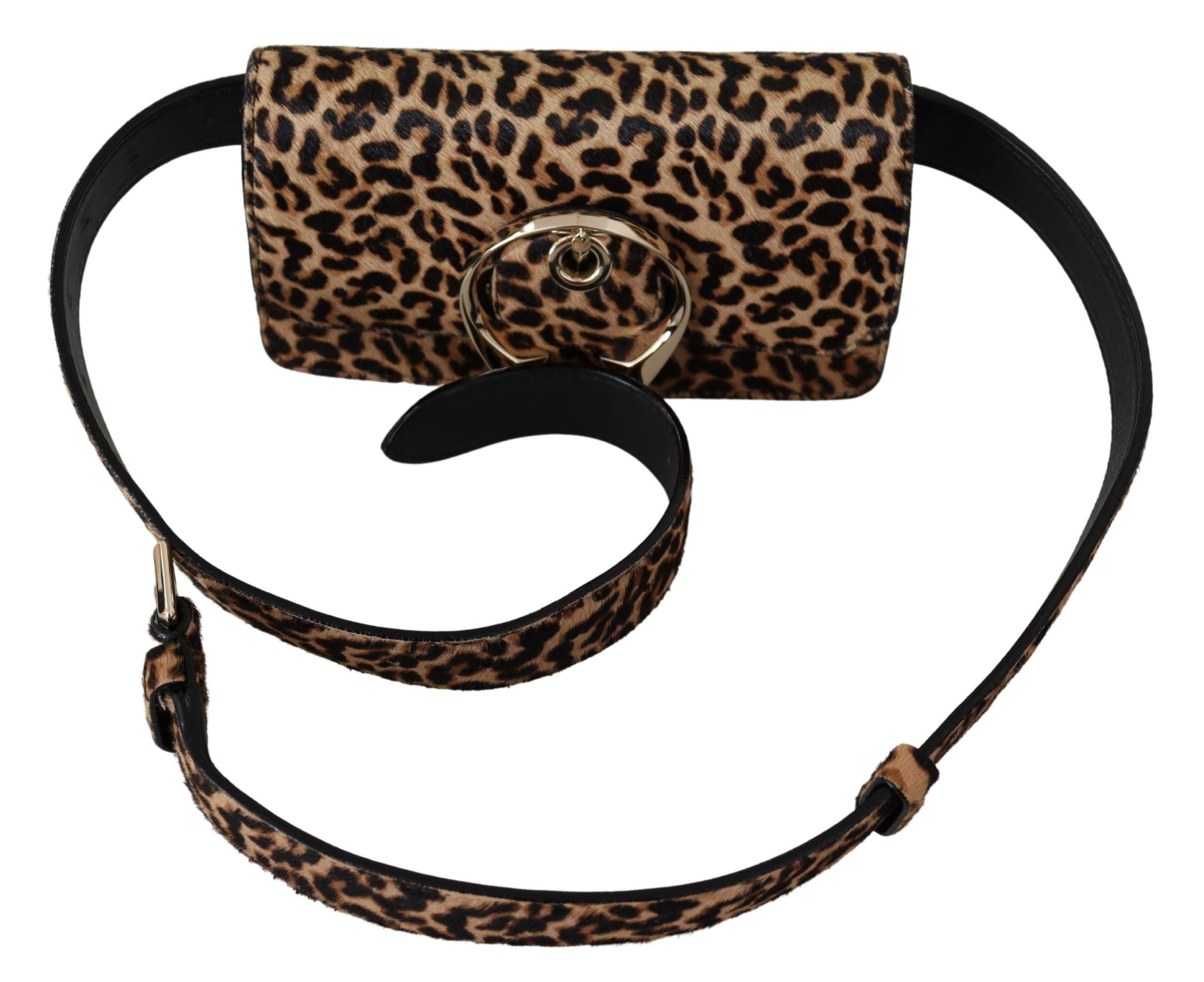 Jimmy Choo Leopard Print Pony Madeline Yth Belt Bag