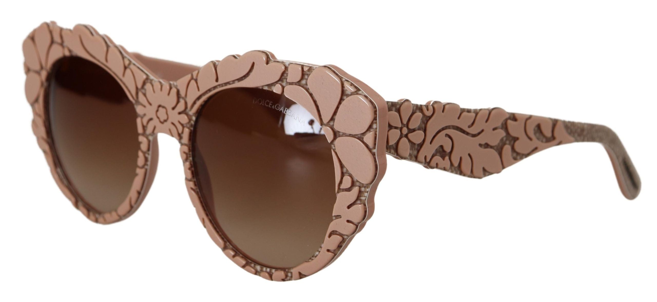 Dolce & Gabbana Chic Pink Acetate Women's Sunglasses