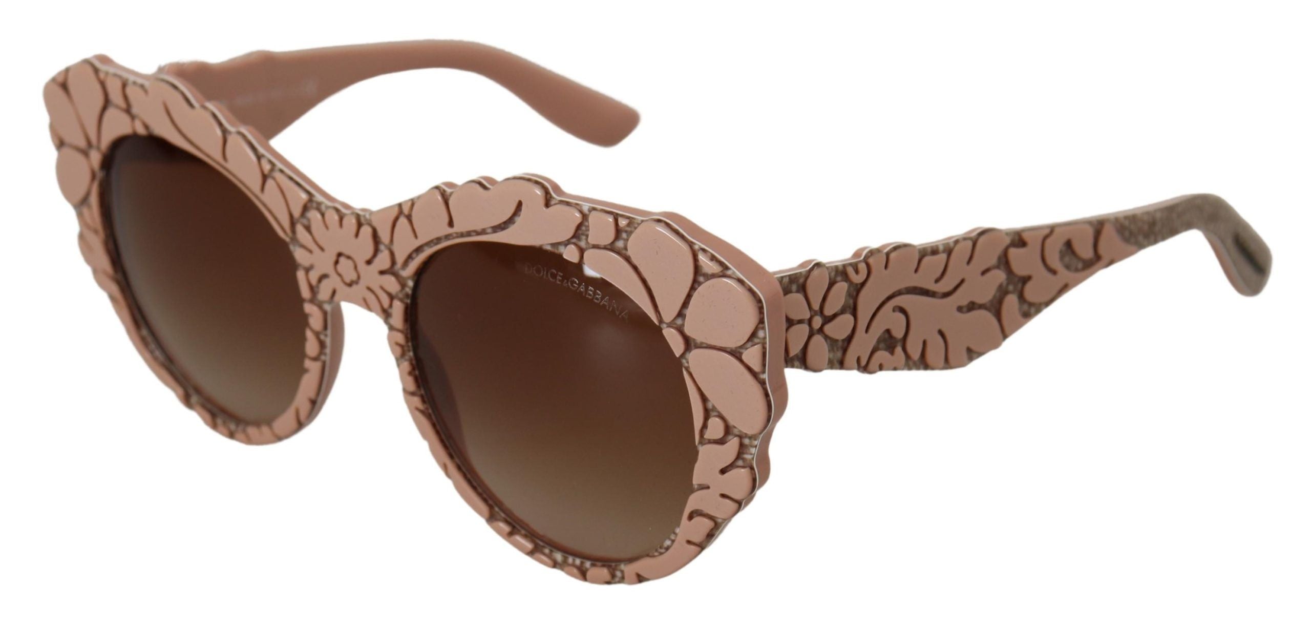 Dolce & Gabbana Chic Pink Acetate Women's Sunglasses