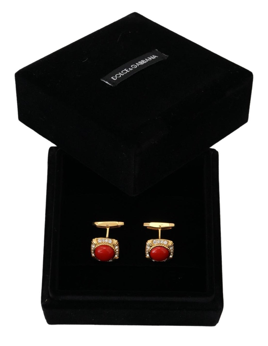 Dolce & Gabbana Elegant Gold Plated Square Cufflinks