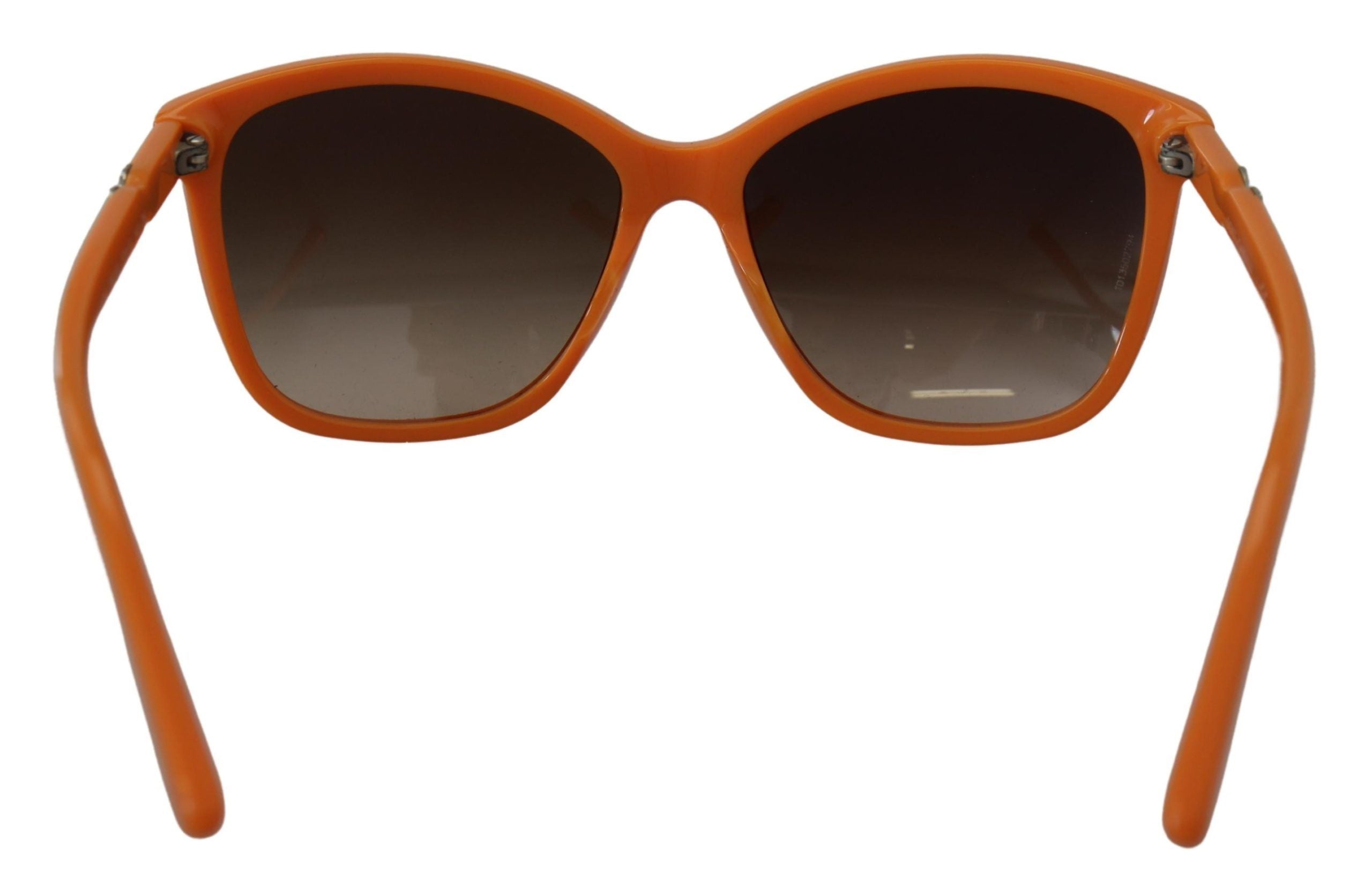 Dolce & Gabbana Chic Orange Round Sunglasses for Women