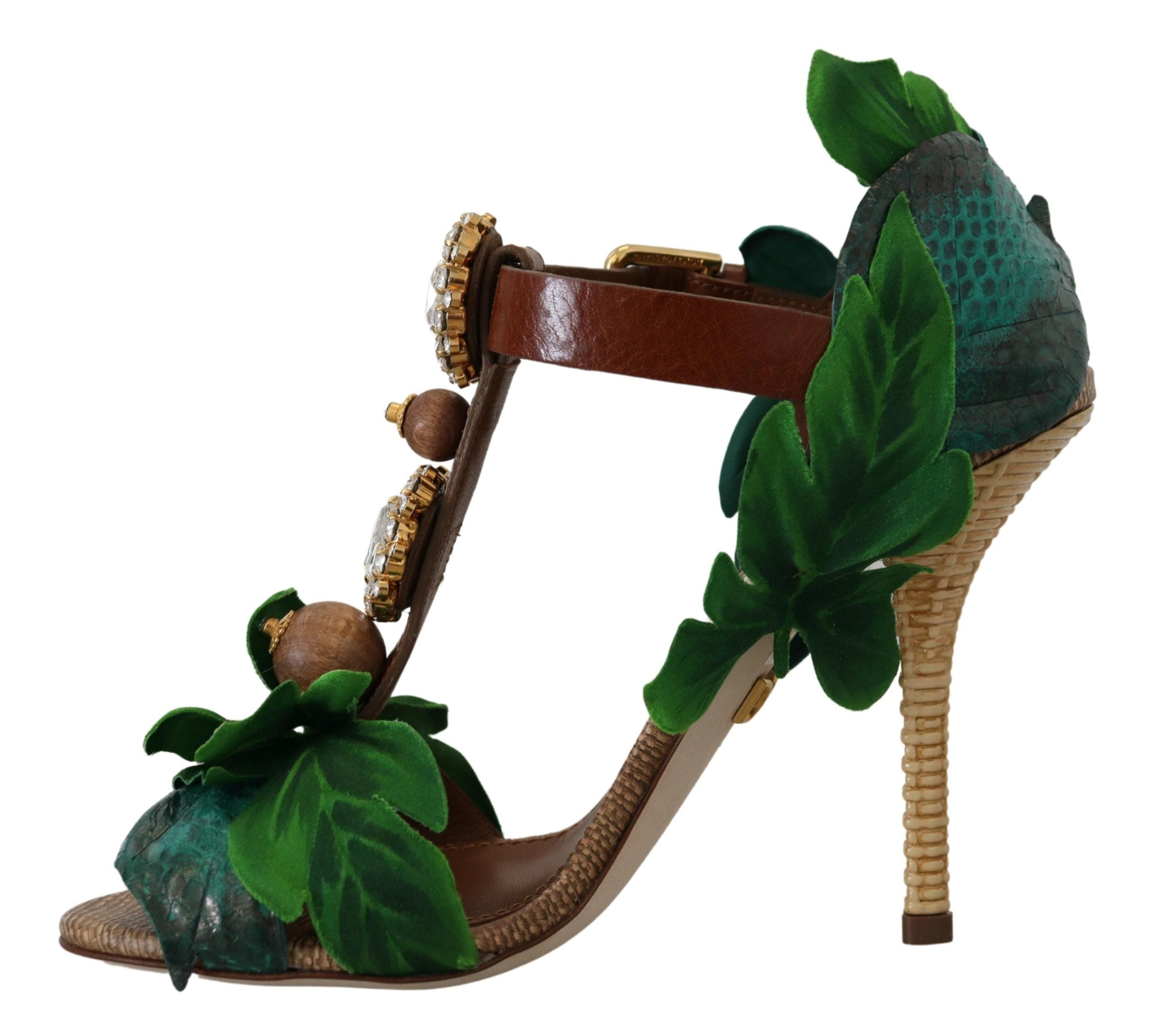 Dolce & Gabbana Enchanted Bloom Embellished Sandals