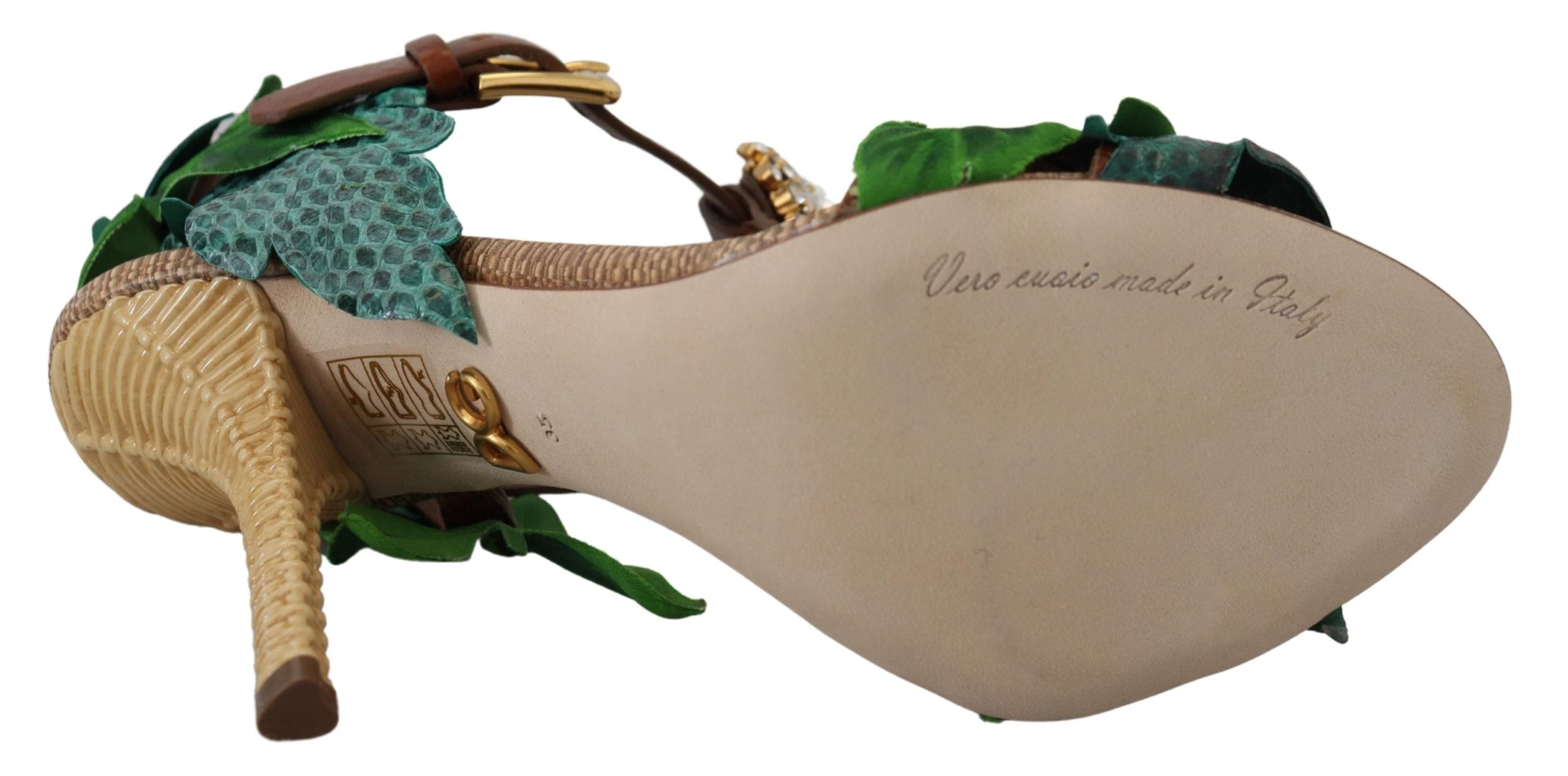 Dolce & Gabbana Enchanted Bloom Embellished Sandals