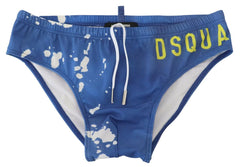 Dsquared² Exclusive Blue & White Logo Swim Trunks