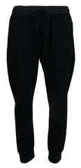 Dolce & Gabbana Black Cotton Jogger Men Pants