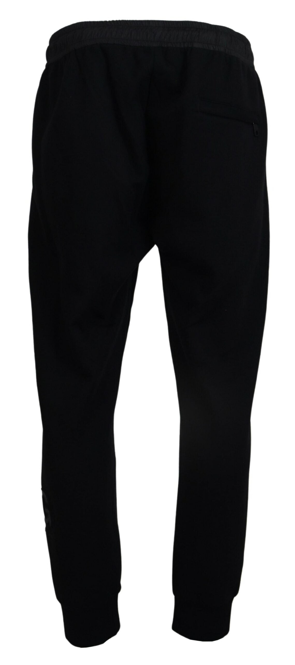 Dolce & Gabbana Black Cotton Jogger Men Pants