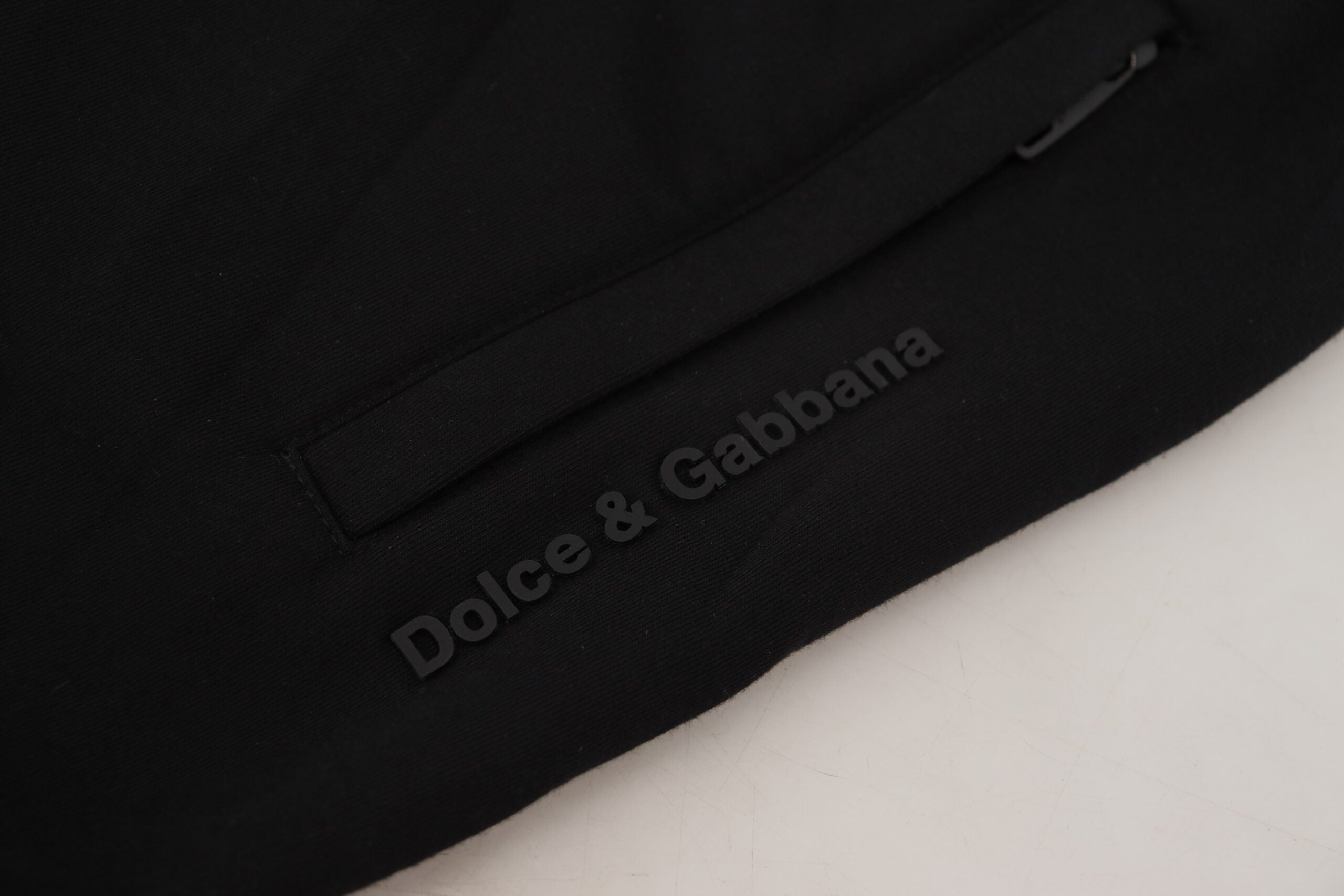 Dolce & Gabbana Black Cotton Jogger Men Pants