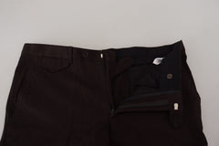 BENCIVENGA Brown Cotton Straight Fit Men Pants