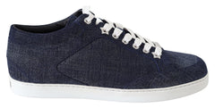 Jimmy Choo Miami Blue Denim Sneakers