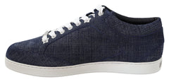 Jimmy Choo Miami Blue Denim Sneakers