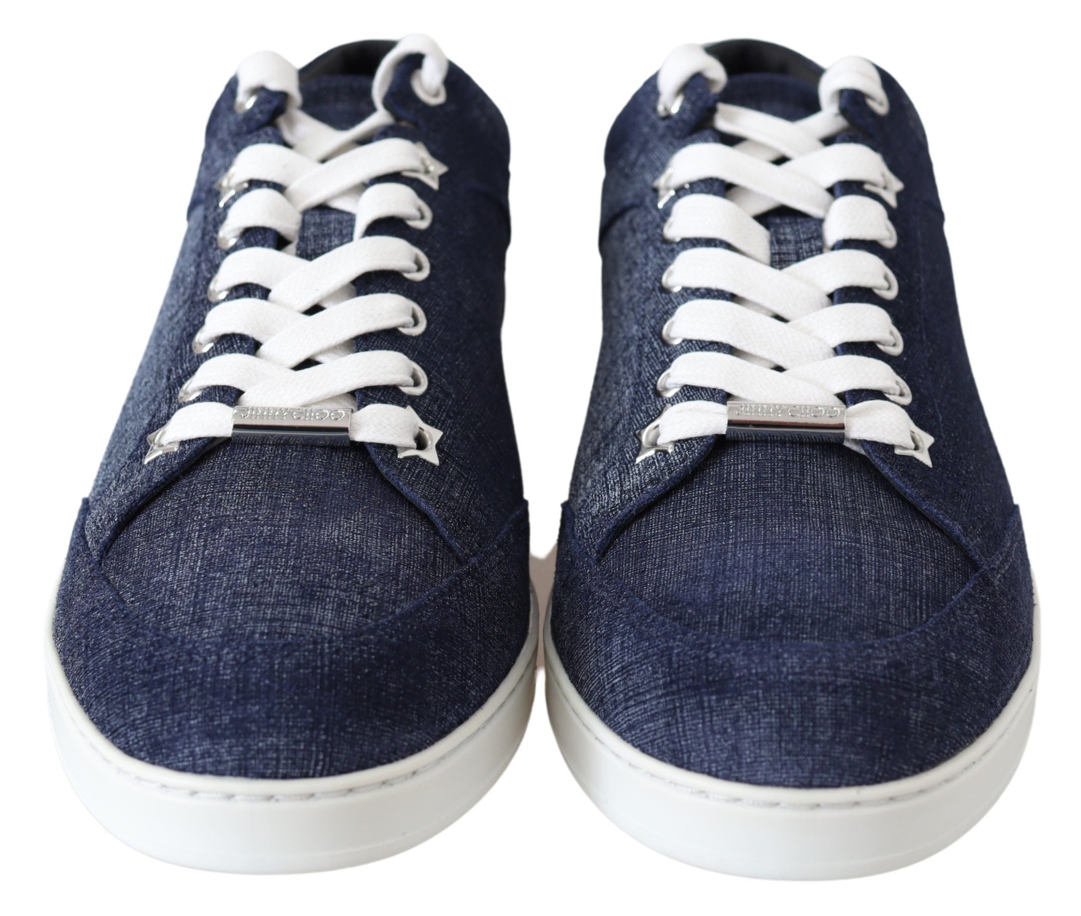 Jimmy Choo Miami Blue Denim Sneakers