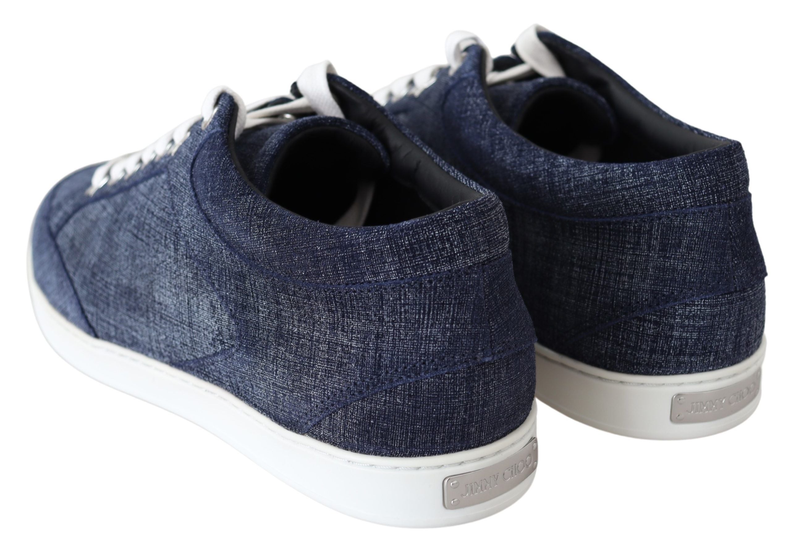 Jimmy Choo Miami Blue Denim Sneakers