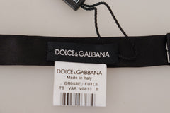 Dolce & Gabbana Elegant Green Silk Bow Tie