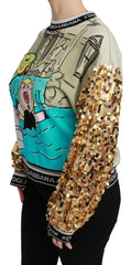 Dolce & Gabbana Year of the Pig Sequined Top  Sweater