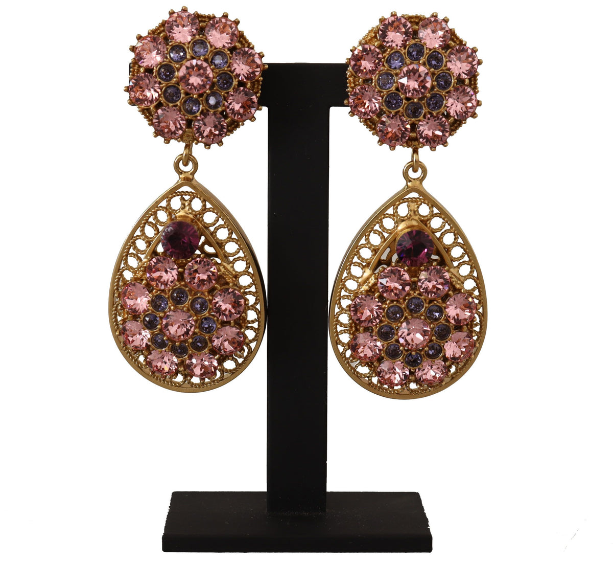 Dolce & Gabbana Baroque Sicilian Dangle Clip-on Earrings