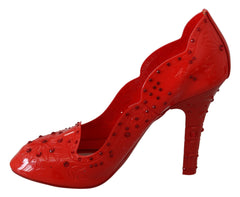 Dolce & Gabbana Red Crystal Cinderella Pumps