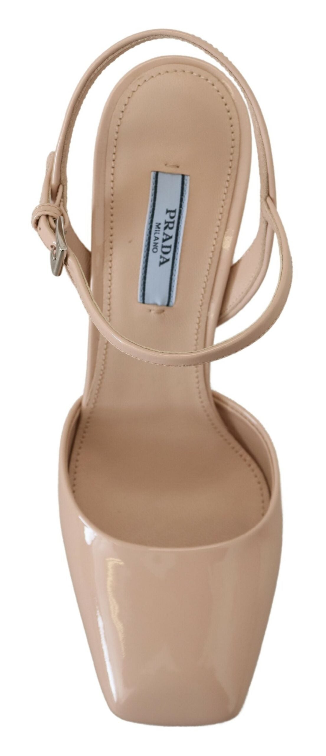 Prada Chic Beige Platform Sandal Heels