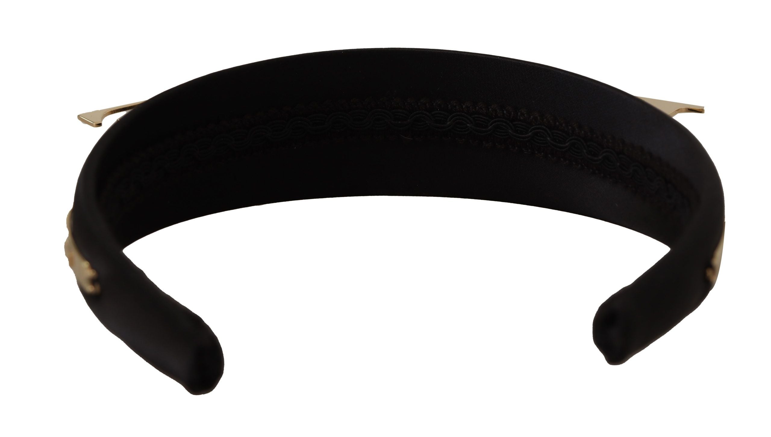 Dolce & Gabbana Elegant Black Gold Love Diadem Headband