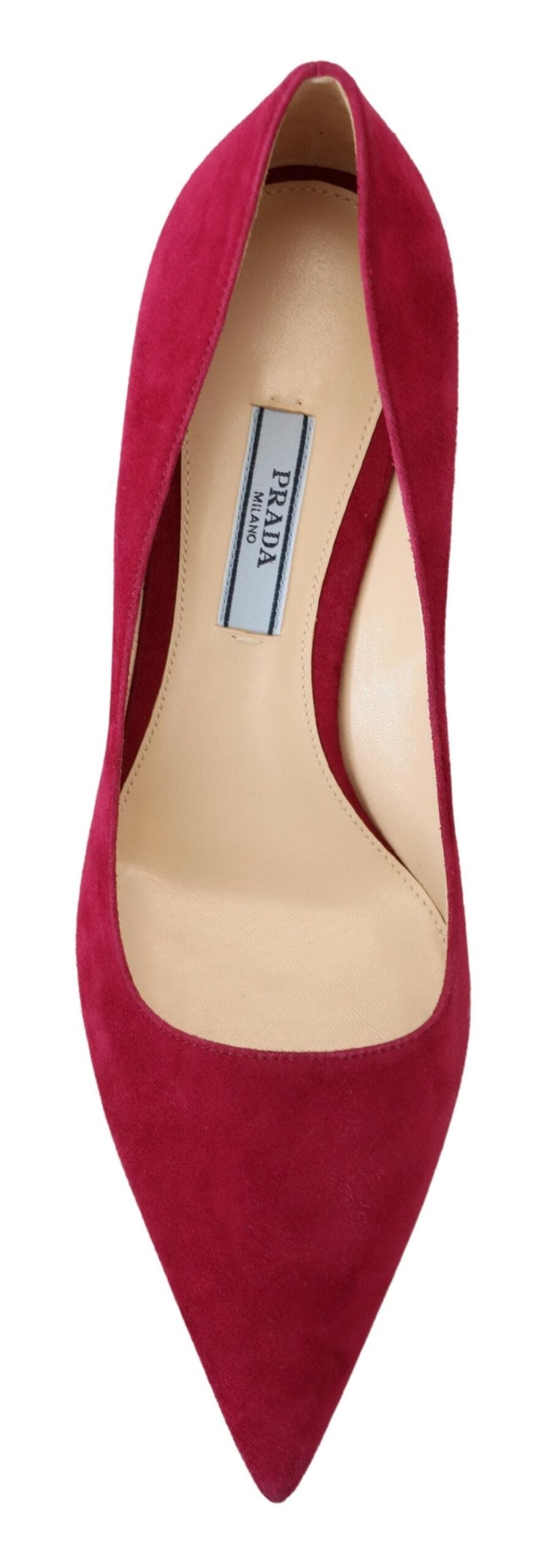 Prada Elegant Dark Pink Suede Heels Pumps