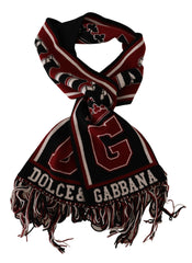 Dolce & Gabbana Elegant Multicolor Cashmere Scarf with Royal Accents