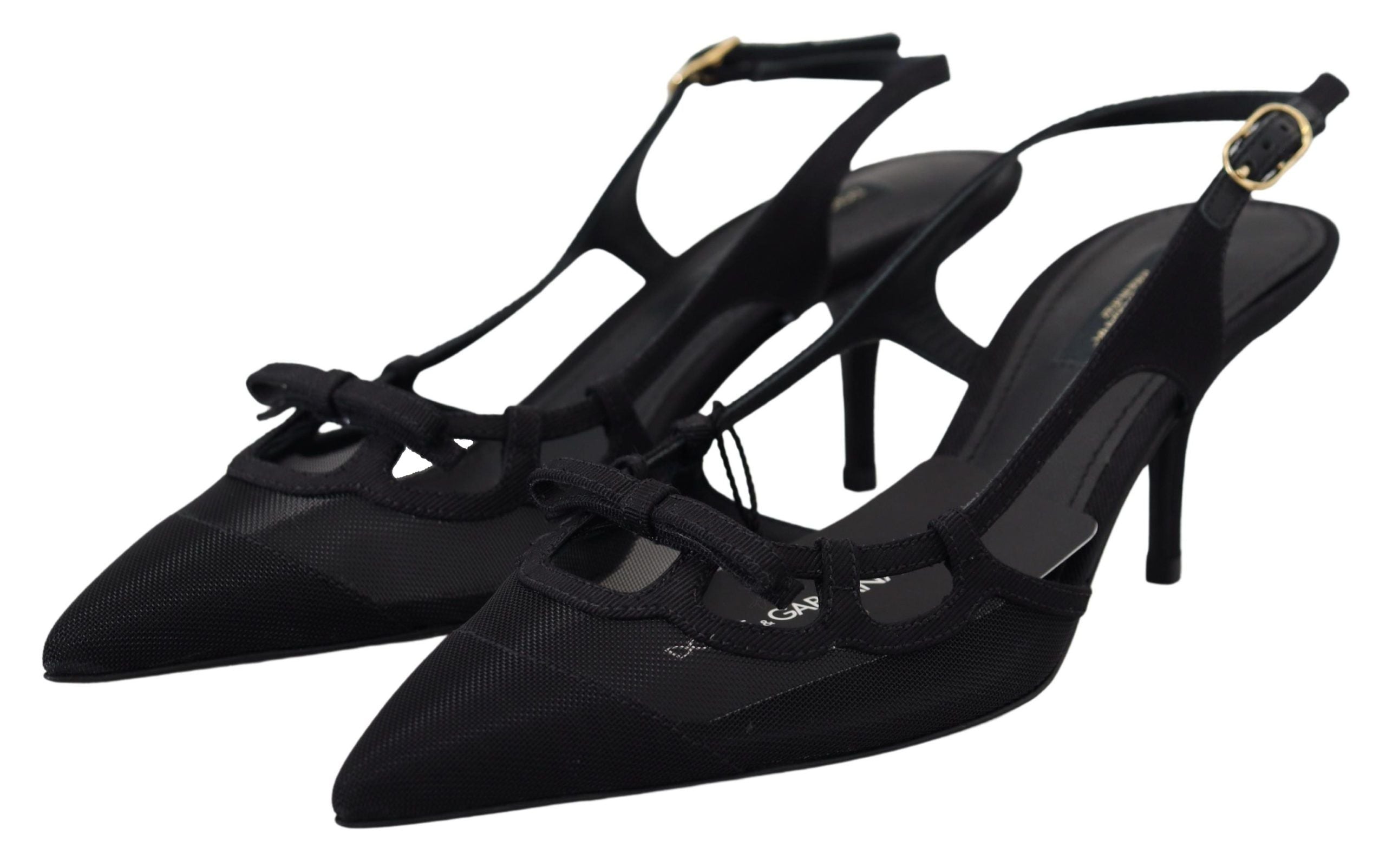 Dolce & Gabbana Elegant Slingback Heels in Timeless Black