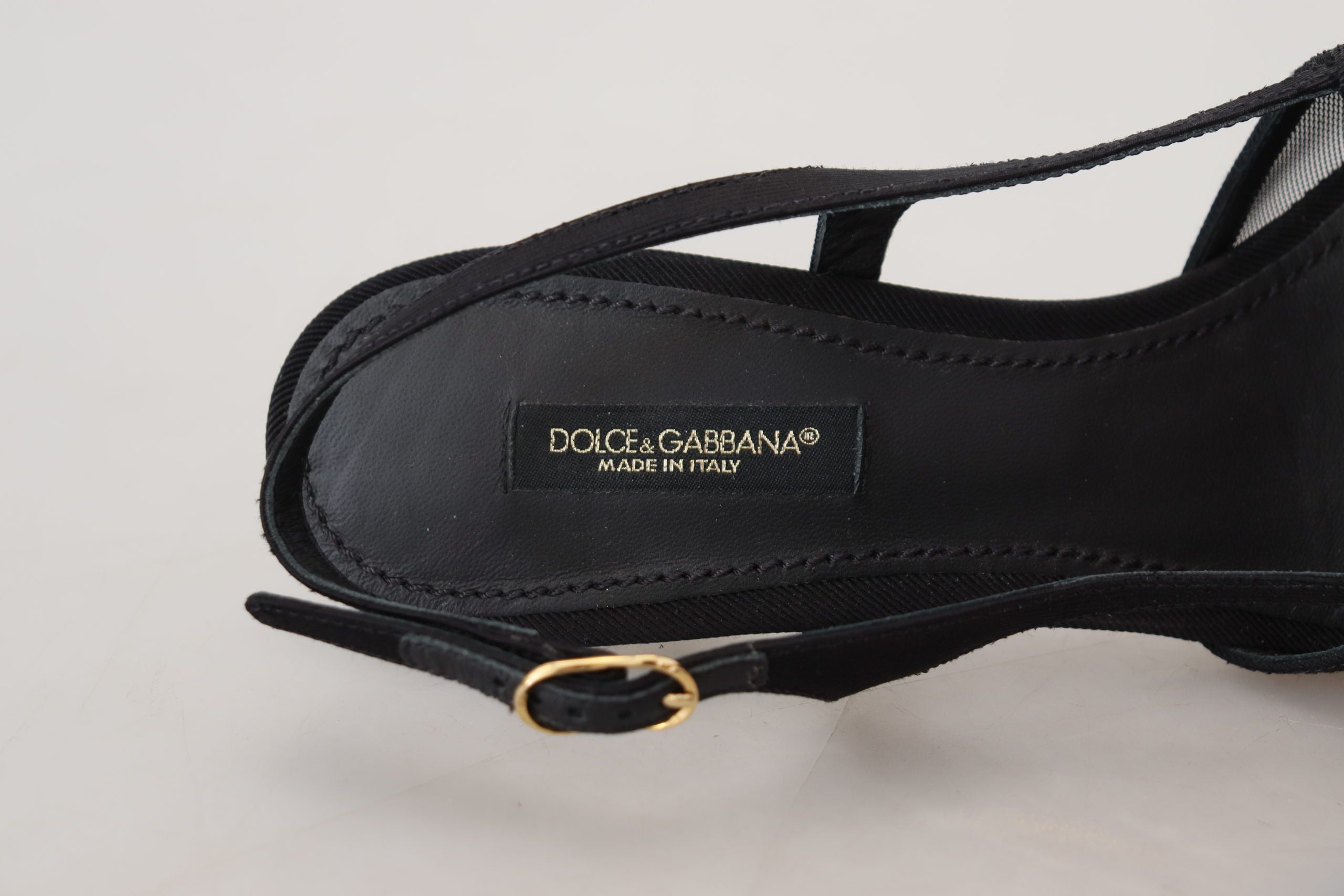 Dolce & Gabbana Elegant Slingback Heels in Timeless Black