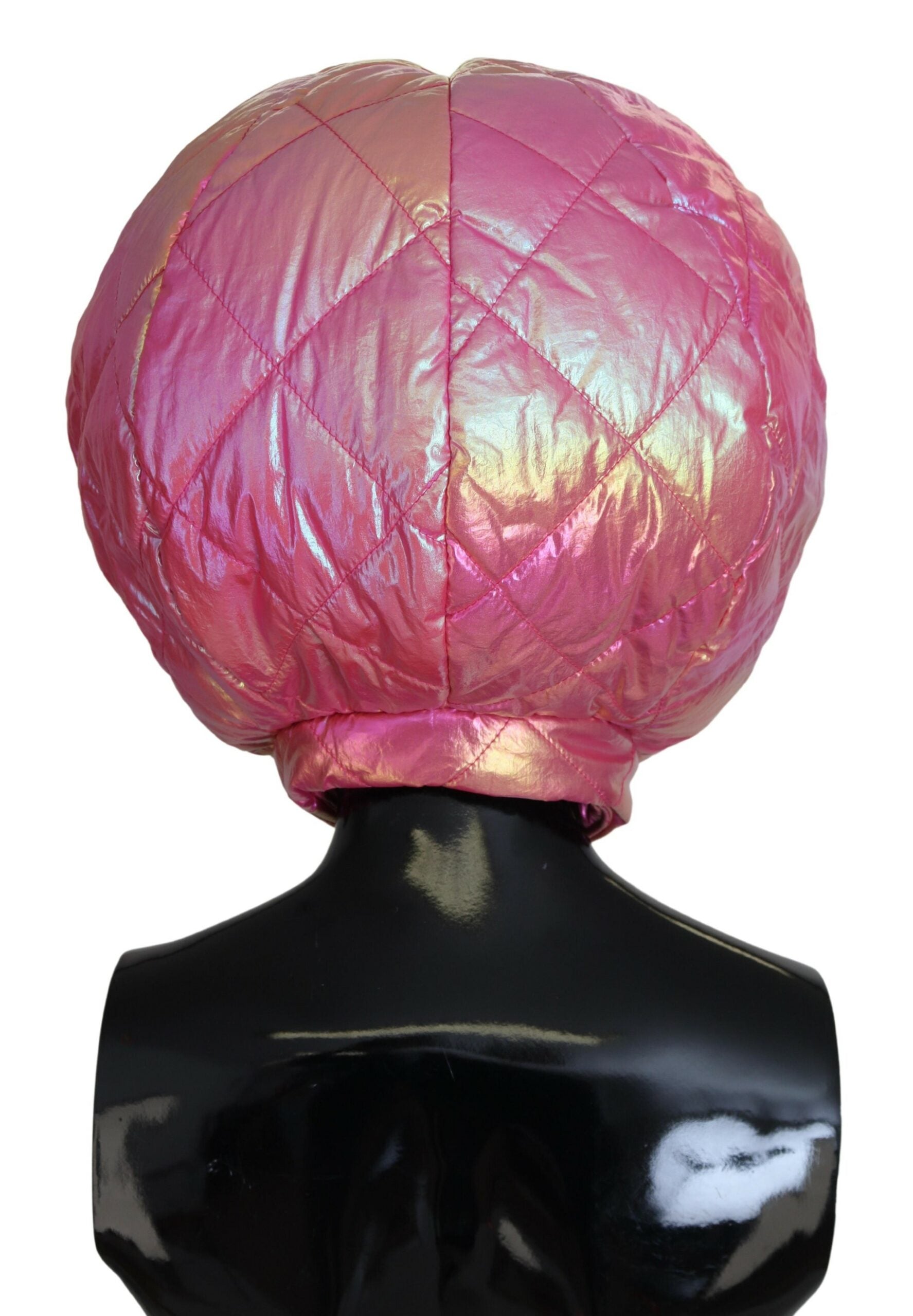 Dolce & Gabbana Elegant Pink Puffer Windproof Hat