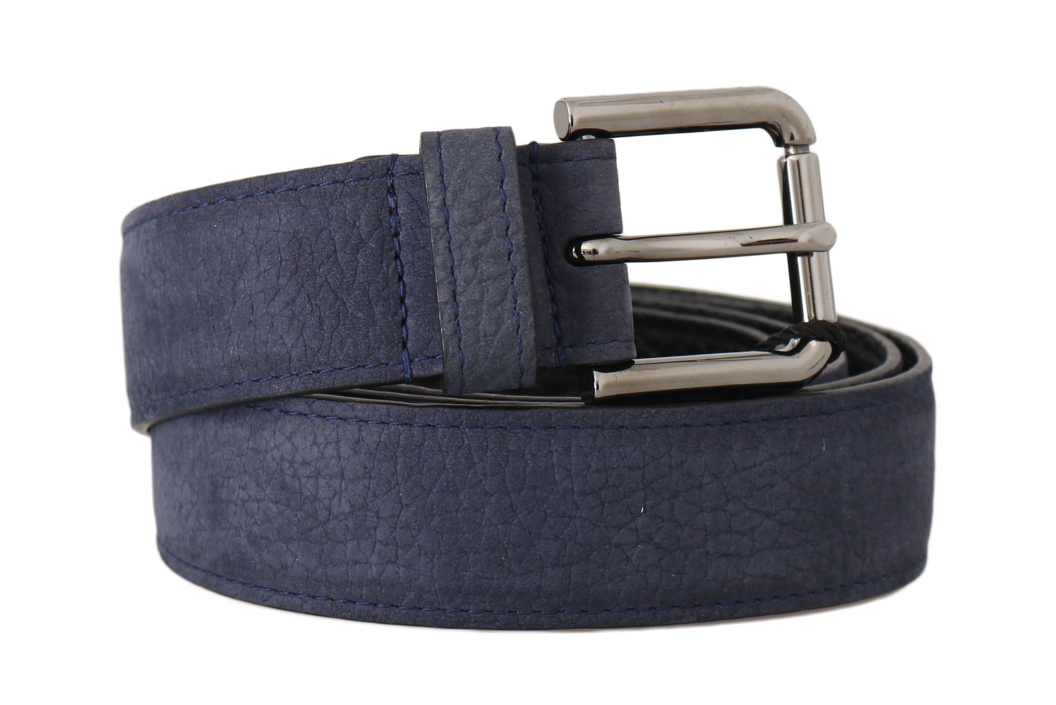 Dolce & Gabbana Elegant Blue Deerskin Leather Belt