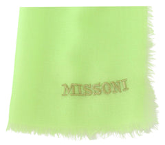 Missoni Chic Cashmere Scarf with Signature Embroidery