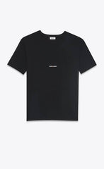 Saint Laurent Black Cotton T-Shirt