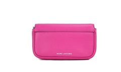 Marc Jacobs The J Marc Mini Shoulder Bag Magenta Smooth Leather Convertible Bag