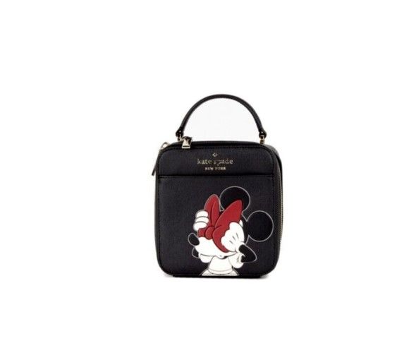 Kate Spade Disney Minnie Mouse Daisy Vanity Saffiano PVC Crossbody Handbag